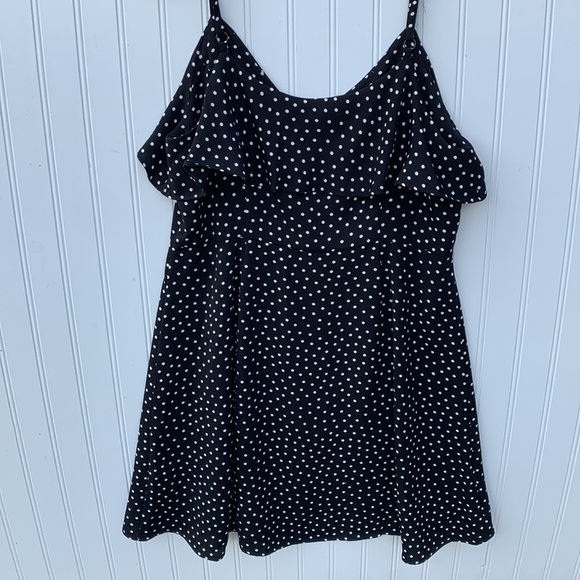SANCTUARY Rafaella Womens Black and White Polka Dot button down dress Size Small - Picture 7 of 8